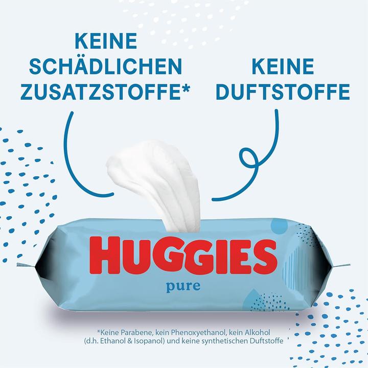 Image du produit Huggies Feuchttücher Pure Baby (10er Pack, 560 Stück) (10 x 56 pcs)