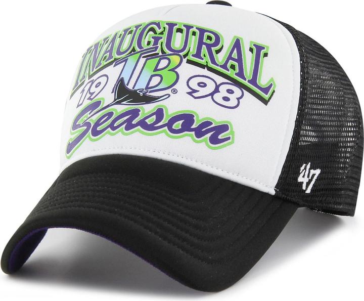 Actual product image 47 Brand Mesh Trucker Cap - Foam Champ Tampa Bay Rays