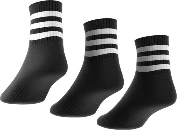 Actual product image adidas 3-Stripes Cushioned Sportswear Mid-Cut Socks (3 pairs) (34 - 36)
