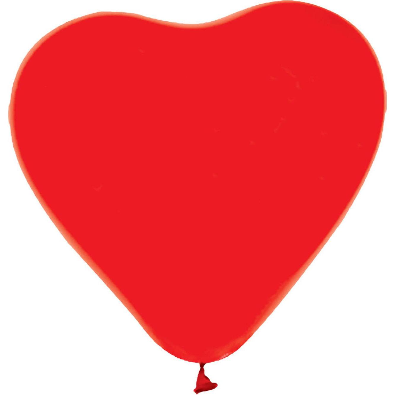 Globos Europe Luftballons Herzballons Rot 30cm, 6 Stück (6 x) (39059556)