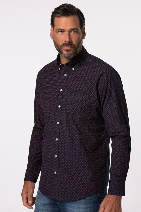 Image du produit JP1880 Chemise à manches longues et col boutonné. Coupe Modern Fit et motif imprimé. (L)