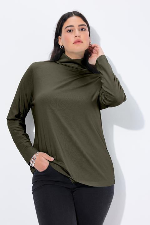 Produktbild Ulla Popken Shirt, Rollkragen, Slim, Langarm (62)