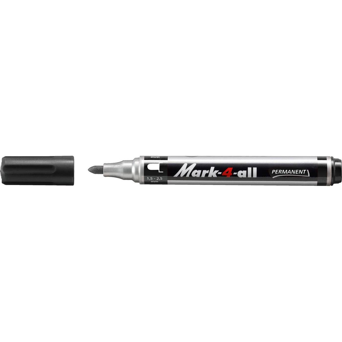 STABILO, Marker, Mark-4 All Permanent Marker - Zwart (Metallisch, Schwarz, 1.50 mm)