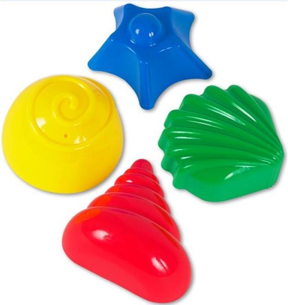 Actual product image Vedes Sand toy sand moulds ocean 4 pieces