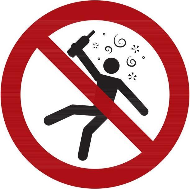 Actual product image Prohibition sign Prohibition for persons in an intoxicated state