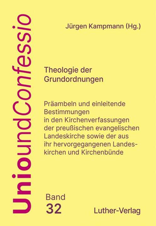 Produktbild Theologie der Grundordnungen (Deutsch, Jürgen Kampmann, 2025)