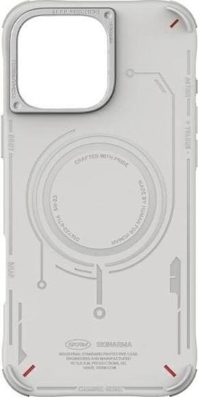 Actual product image Skinarma case Mecha iPhone 16 Pro Max 6.9" Magnetic Charging light grey (Apple iPhone 16 Pro Max)