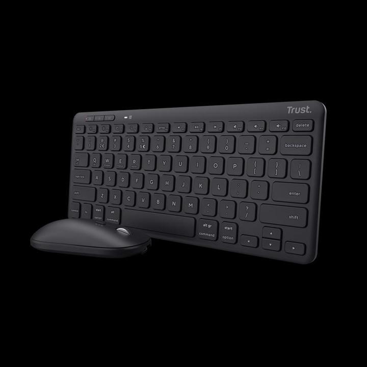 Image du produit Trust CLAVIER + SOURIS WRL OPT. EN/LYRA 24843 (ING. Int., Filaire)