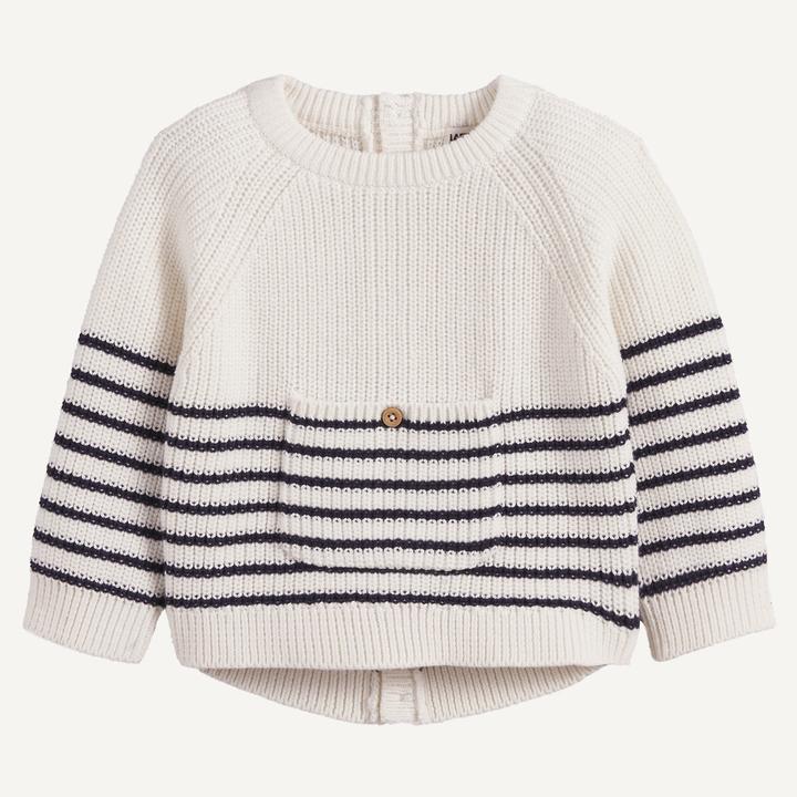 Produktbild La Redoute Collections Pullover aus Grobstrick mit Rundhalsausschnitt und Knopfverschluss hinten (74)