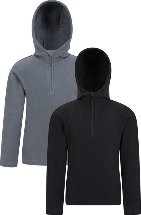 Produktbild Mountain Warehouse Camber Kapuzenpullover mit kurzem Reissverschluss (2erPack) (128)