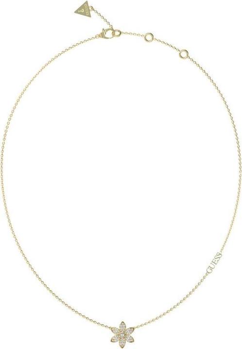 Produktbild Guess Beautiful Gold Plated White Lotus Flower Necklace JUBN04146JWYGT/U