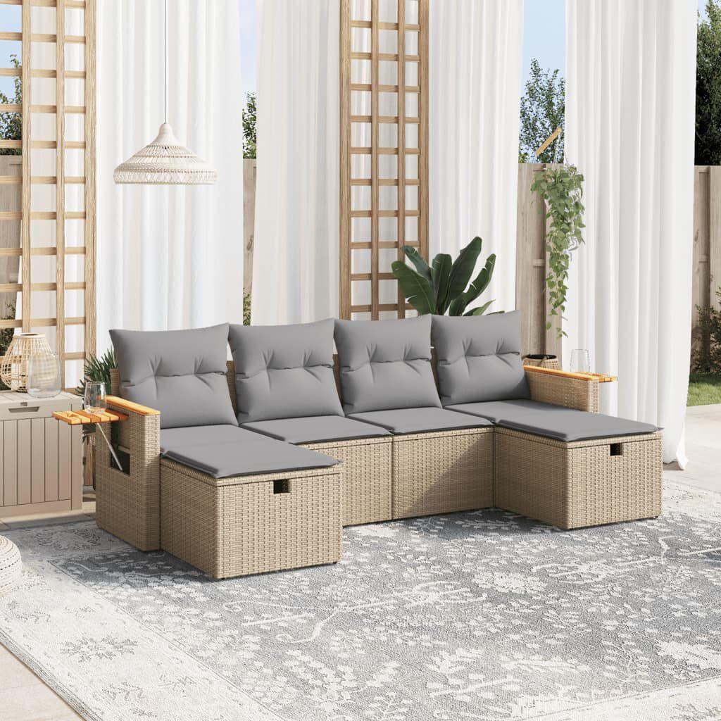 Thumbnail - VidaXL, Gartenlounge, 10-tlg. Garten-Lounge-Set mit Kissen