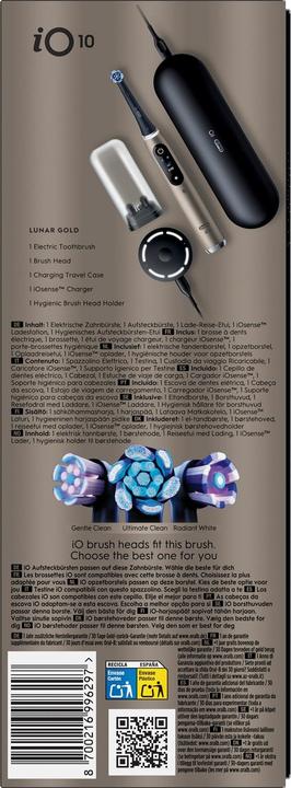 Actual product image Oral-B iO Series 10 Lunar Gold Special Edition Elektrische Zahnbürste