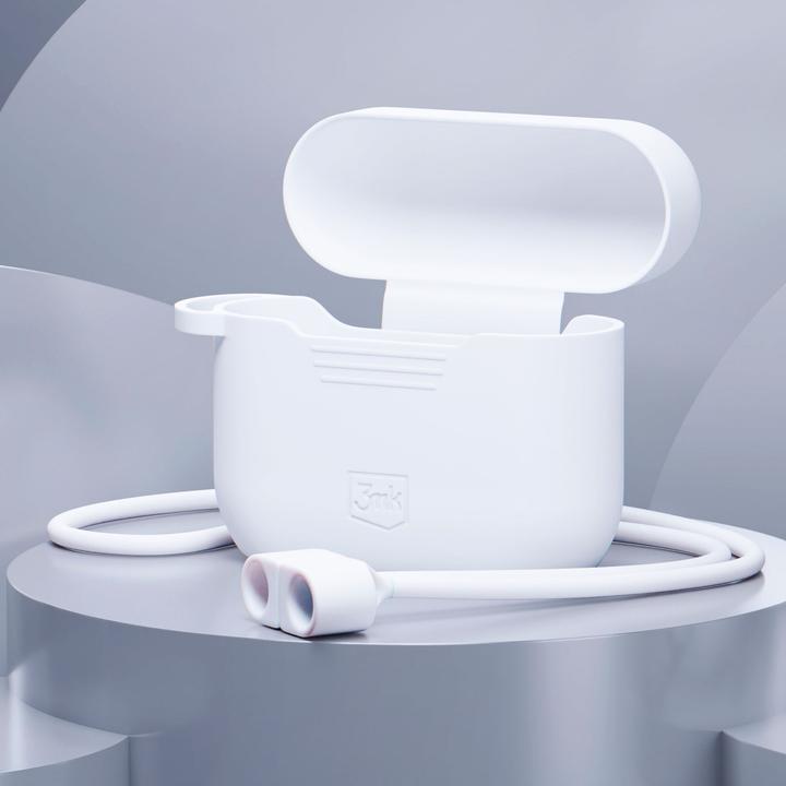 Produktbild 3MK Etui Silicone AirPods Case do Apple AirPods Pro 3 biały (Kopfhörer Hülle)