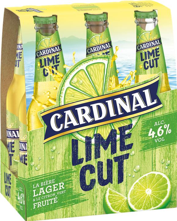 Actual product image Cardinal Lime Cut (6 x 33 cl)