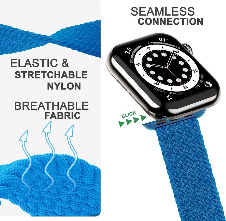 Immagine prodotto Nalia Bracciale Smart Watch intrecciato (Nylon, 1, 3, 4)