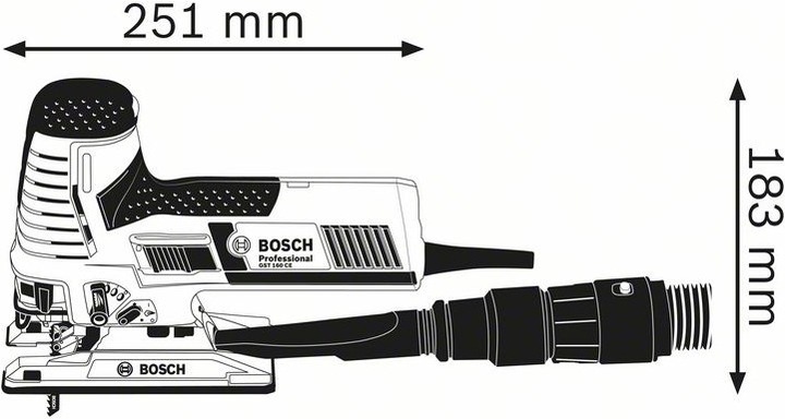 Actual product image Bosch Professional Jigsaw GST 160 CE with 1/1 L-BOXX insert for tool