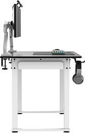 Actual product image Ultradesk UPLIFT Arbeitstisch mit elektrisch verstellbarer Höhe mit XXL-Mauspad 160X75 cm, schwarz