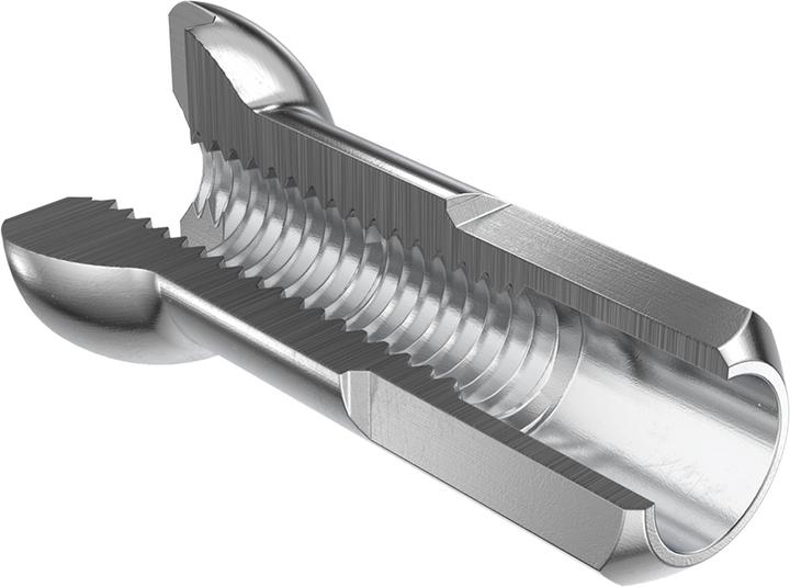 Actual product image DT Swiss Pro Head nipple laiton 2.34/14mm, noir, 100p.