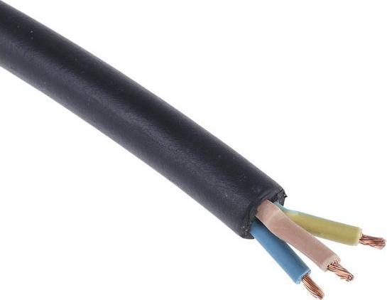Actual product image RS PRO H05RRF 3 Core 1.0mm rubber cable 100m (0.25 m)