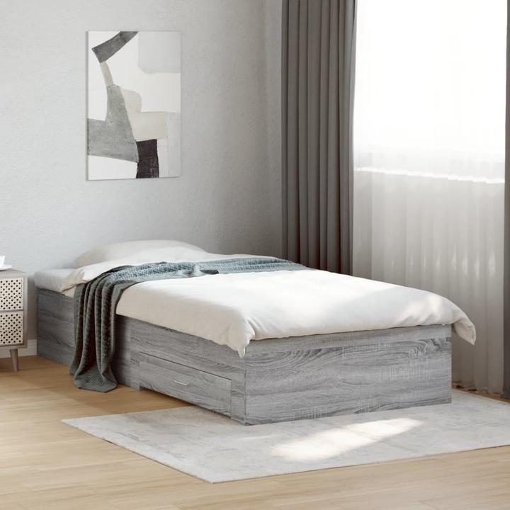 Actual product image VidaXL Bed frame with drawers (90 x 200 cm)
