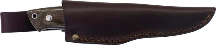 Produktbild Brisa Trapper 95 Elmax Green Micarta Scandi Leather (9.50 cm)