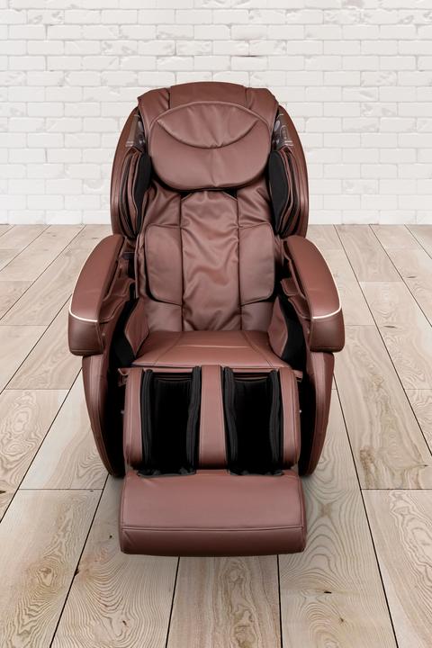 Produktbild PureHaven Massage-Sessel Knet- und Klopfmassage Heizfunktion Bluetooth USB Sprachsteuerung braunes P