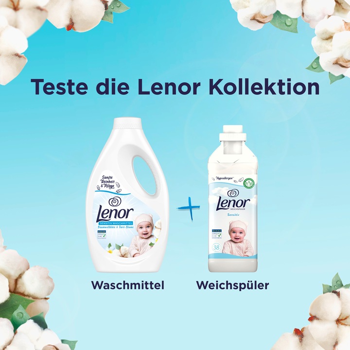 Actual product image Lenor Sensitive (19 Washing cycles, Liquid)