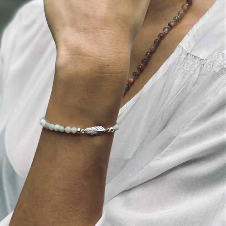 Immagine prodotto Balibay Amena (16 cm, Pietra preziosa, Amazonite, Argento 925)