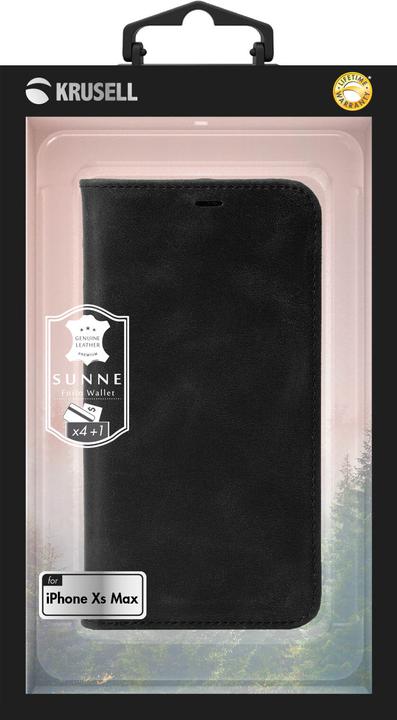 Image du produit Krusell Sunne 4 Card FolioWallet Apple iPhone XS Max vintage black (Apple iPhone XS Max)