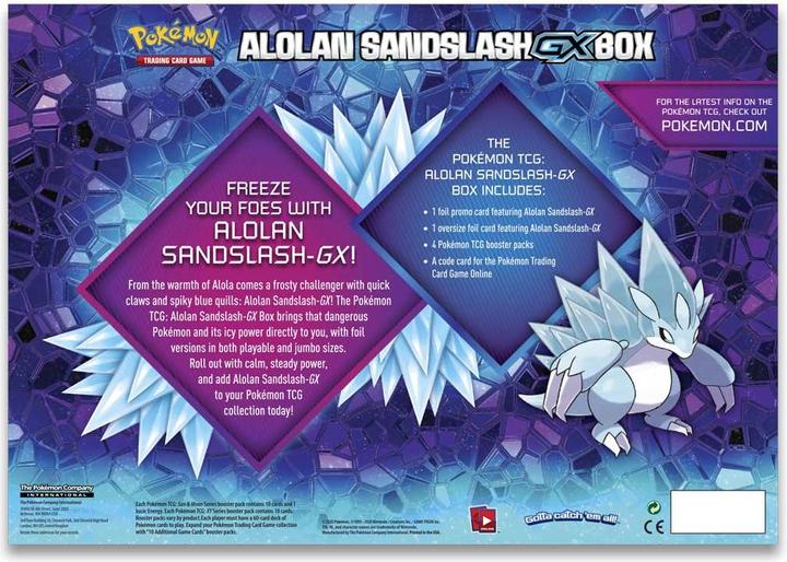 Immagine prodotto Pokémon Alolan Sandslash GX Collection Box (Inglese, Box Set e Collezione)