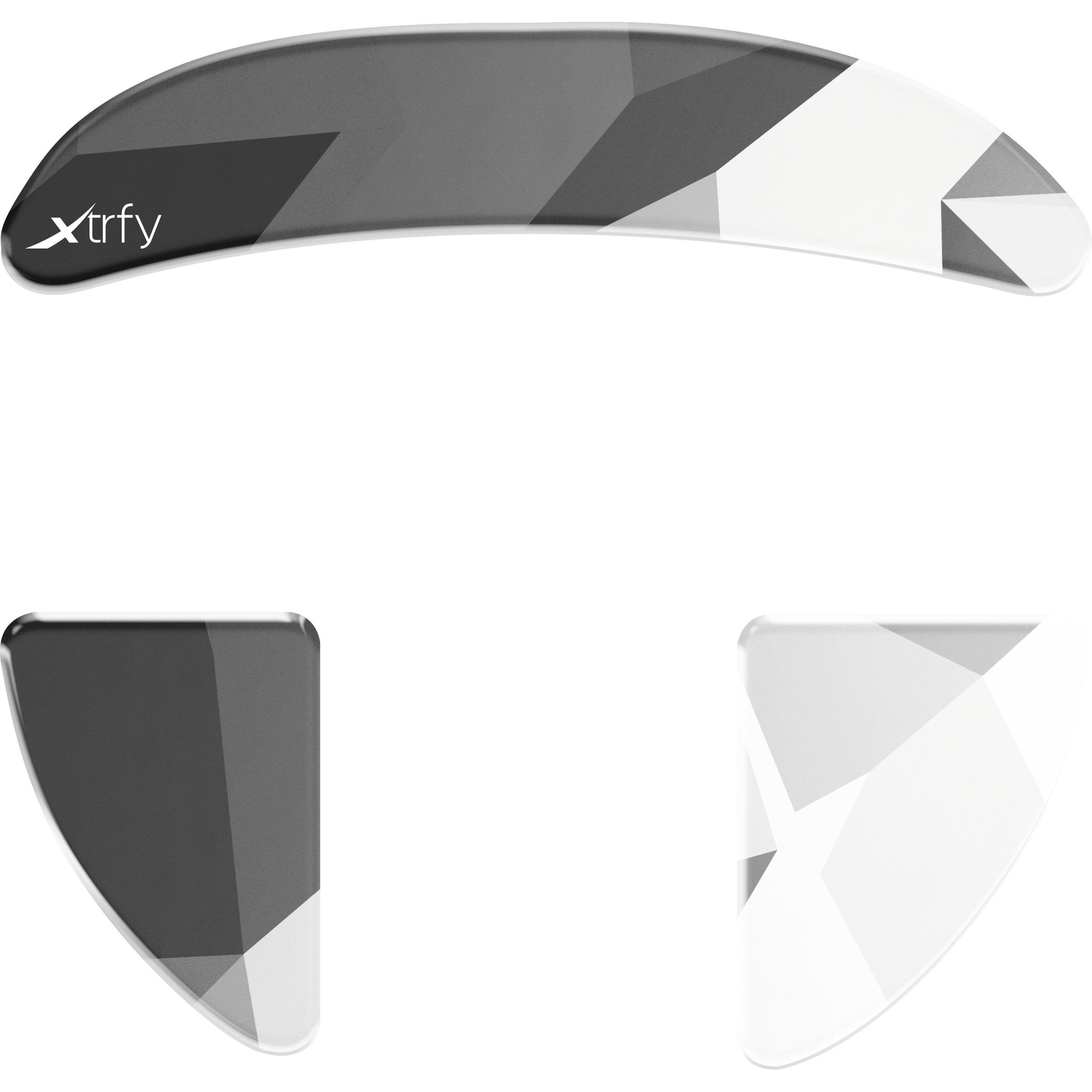CHERRY Xtrfy ZUB Glass skates MZ1 Litus White, Maus + Tastatur Zubehör, Schwarz