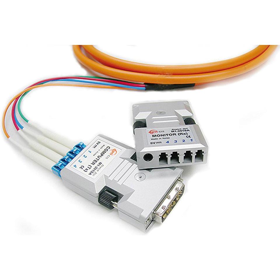 Opticis DVI D single link extender set over fiber to 500 meters (DVI), Video Kabel