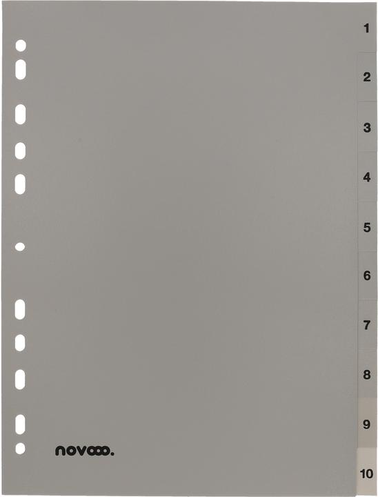 Produktbild Novooo Register PP grau A4