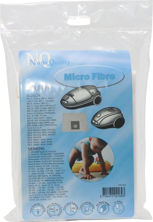 Actual product image Nordic Quality MSI 2204 Vacuum cleaner bags, 5 bags + 1 filter (6 x)