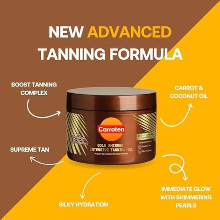 Actual product image Carroten Gold Shimmer Tanning Gel 150 ml (Self tanning cream, 150 ml)