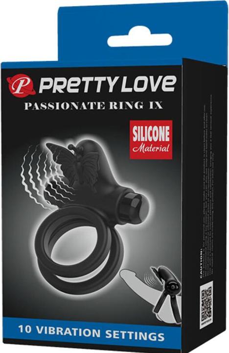 Produktbild Pretty Love Doppelringvibrator Mit Schwarzem Stimulator