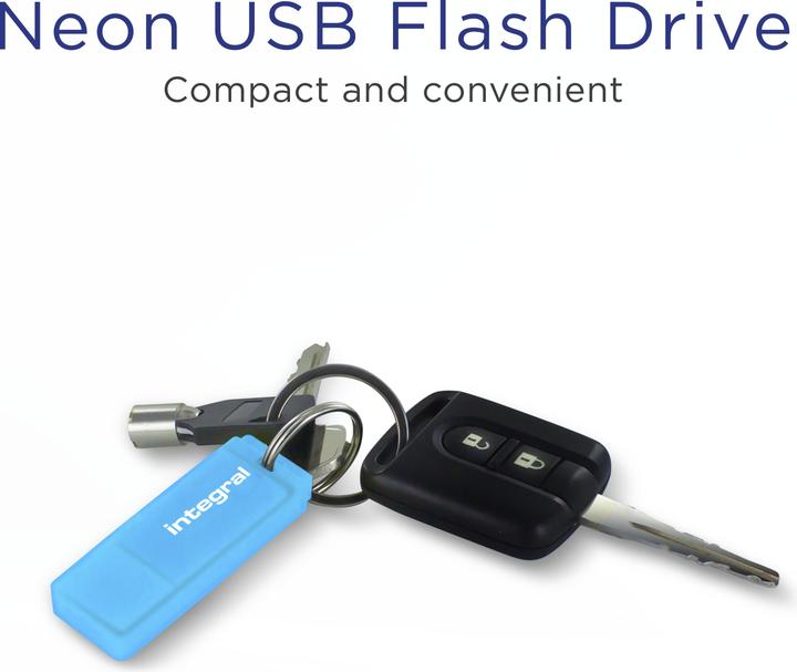 Image du produit Clé USB Neon 128GB bl (128 Go, USB-A)