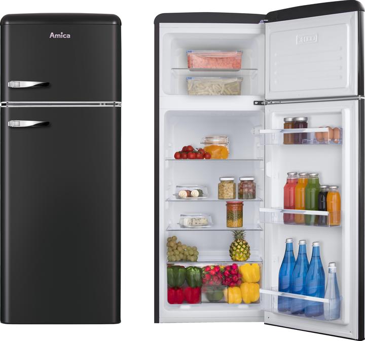 Produktbild Amica Kühlgefrierkombination KGC 15637 MS BxHxT 55 x 144 x 61.5 cm Kühlteil 162 l Gefrierteil 44 l (208 l)