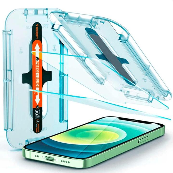 Actual product image Spigen iPhone 12 mini glass tR EZ Fit (2Pack) (2 Piece, Apple iPhone 12 mini)