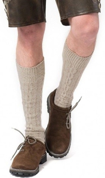 Produktbild PartyChimp Oktoberfest Kniestrümpfe Socken Beige Grösse 39-42 (39 - 42)