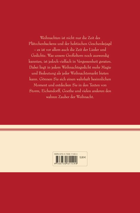 Image du produit Von drauss’ vom Walde komm ich her. Die schönsten Weihnachtsgedichte (Allemand, Mareike von Landsberg, 2022)