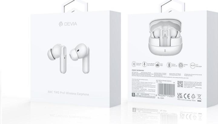 Actual product image Devia Bluetooth earphones TWS Pro 1 black with ANC (ANC, Wireless)