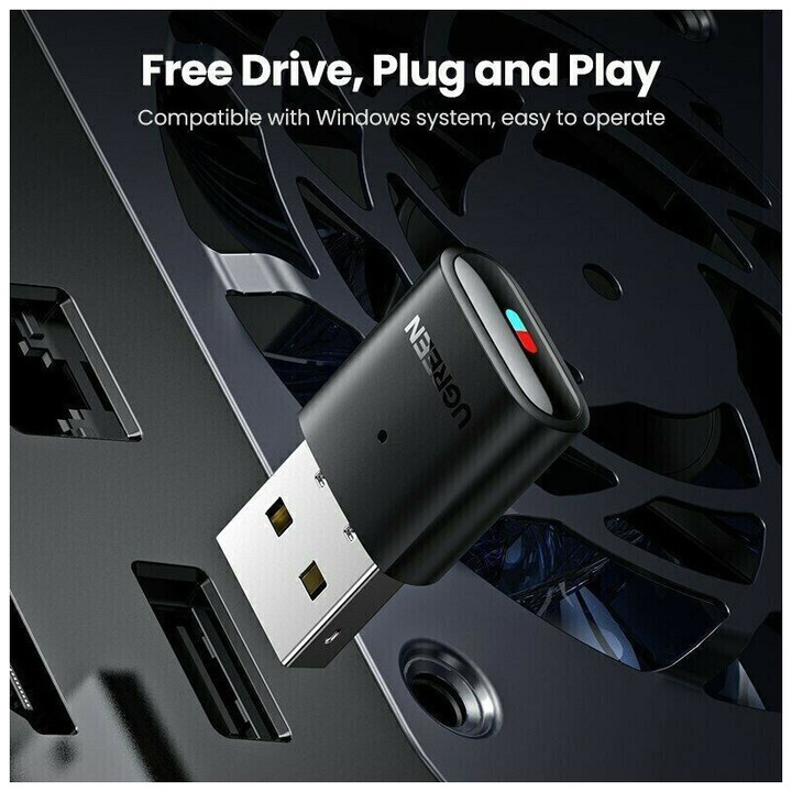 Immagine prodotto Ugreen Trasmettitore USB Bluetooth 5.0 per Nintendo Switch, PC, Laptop (Emittenti)