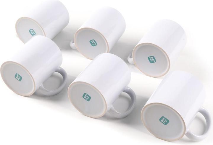 Actual product image Loklik Sublimation mug - pack of 6 *white* (325 ml, 6 x)