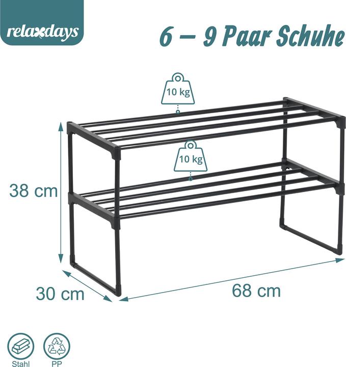 Productafbeelding Relaxdays Schuhregal (68 x 30 x 38 cm)