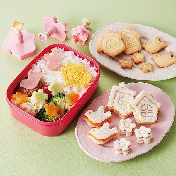 Actual product image Torune Cookie Cutter - Punch Set "Country Home" Bento Accessories
