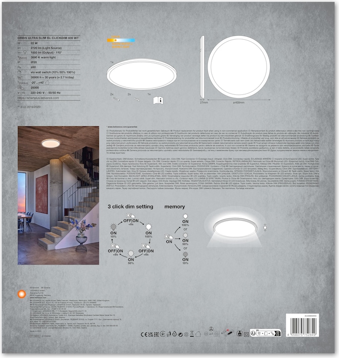 Image du produit Ledvance Orbis Ultra Slim Click (1850 lm)