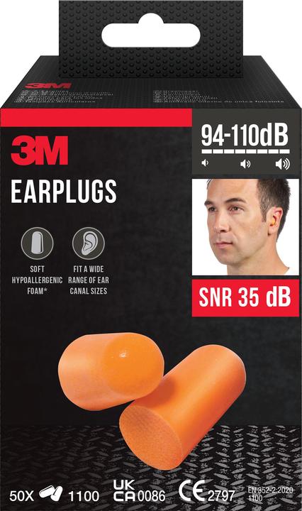 Actual product image 3M Earplugs (50x)
