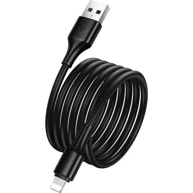 Hoco Cable Cable Usb A To Lightning 2,4A 1 M X120 Black (1 M), Cavo Usb